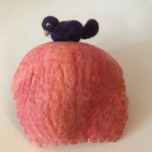 Handmade Blackbird Tea Cozy For Medium Size Teapot